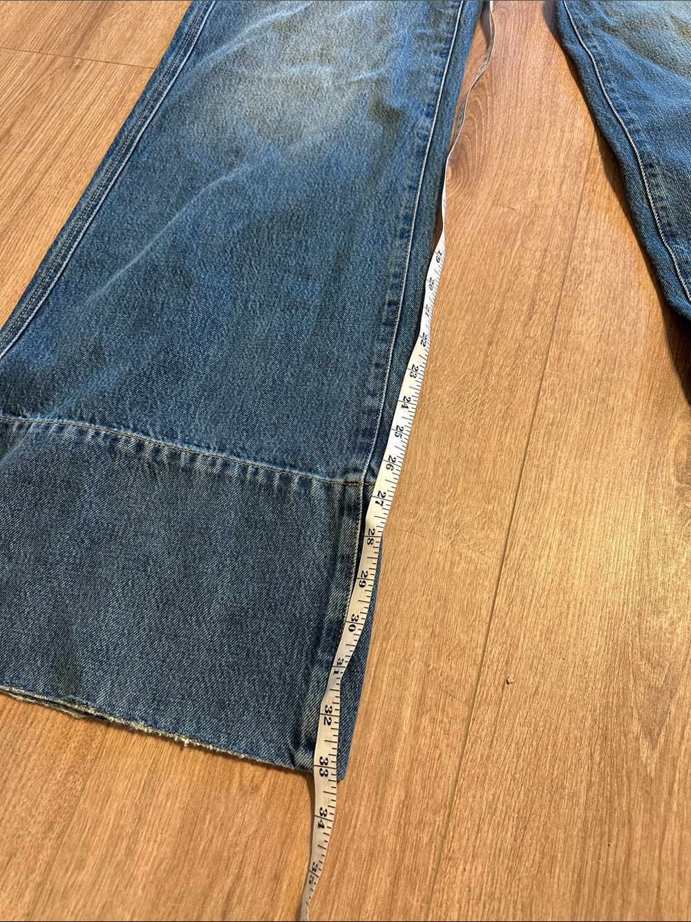 Reformation Penney Wide-Leg High-Rise Women’s Jeans in Medium Blue Size 26 - Picture 8 of 8